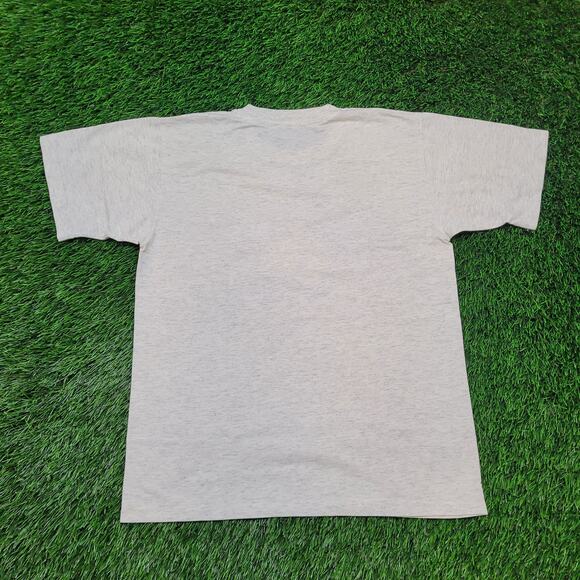 VTG 90s Wolf T-Shirt Single Stitch Nature Tee Niagara Falls Mens Medium - Picture 5 of 6